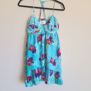 Yumi Kim Tara Dress in Aqua Blue Floral Size Small